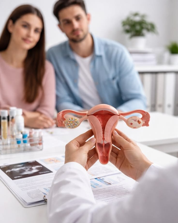 Couple fertility consultation for male and female reproductive health assessment at Milana Fertility Health Care Center