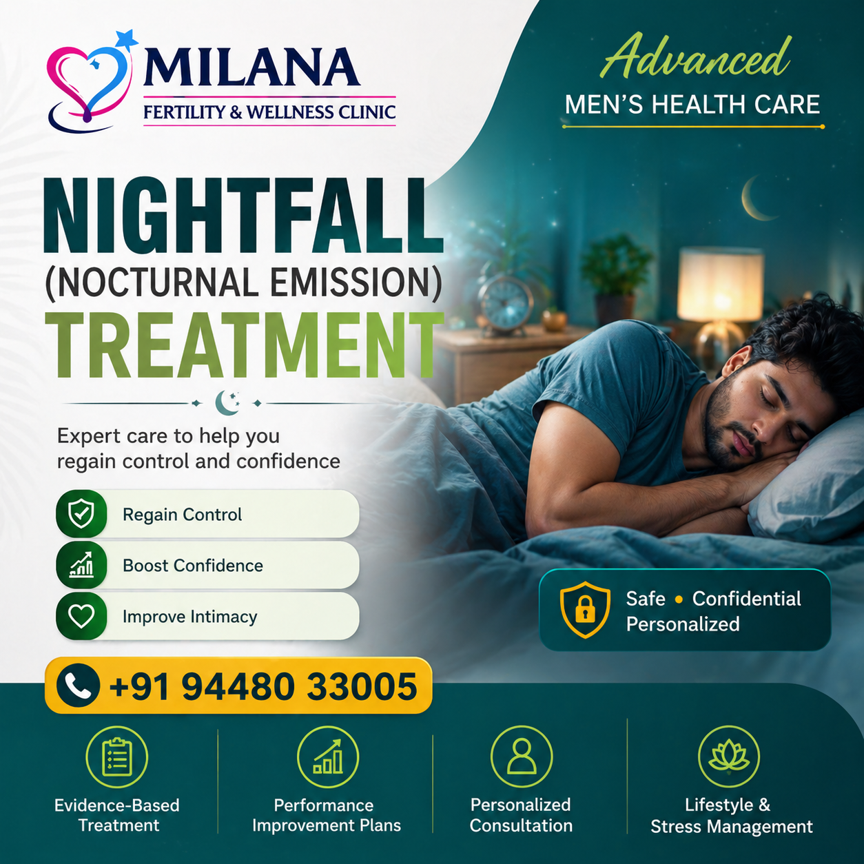 Nightfall treatment in Banashankari Bangalore by expert men’s health clinic – nocturnal emission care